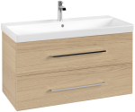 Villeroy & Boch Avento alsószekrény, 2 kihúzható elem, 100 cm, nordik oak (a89200vj)