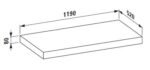 Laufen Case mosdópult 120x52cm, 1 fiókkal (60x52cm) palomba mosdótállal, (h4051400755481+h4052120755481+h8168020001121) - Image 5