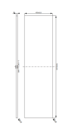 Cersanit City 165x45 cm pult- fényes fehér (s584-051) - Image 3