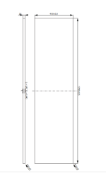 Cersanit City 170x45 cm pult- fényes fehér (s584-052) - Image 3