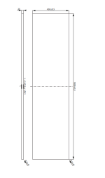Cersanit City 180x45 cm pult- fényes fehér (s584-054) - Image 3