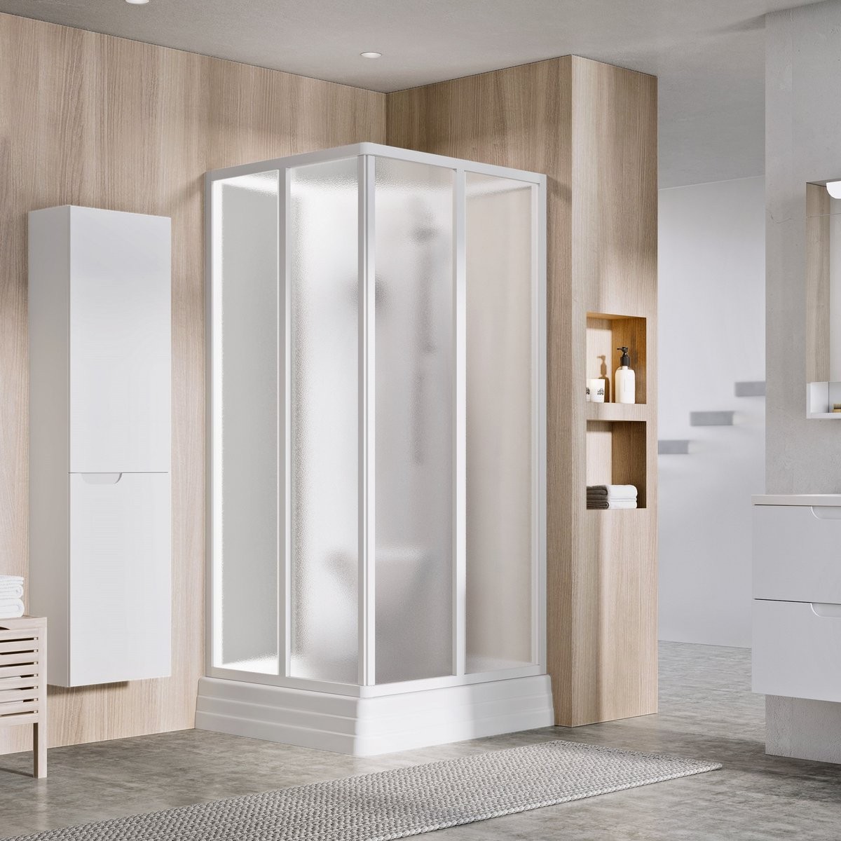 ravak_supernova_asbrv2_82677112zg_01 Ravak Supernova Zuhanybox ASBRV2 90,5x90,5x206,5 cm - Grape üveggel - Image 1