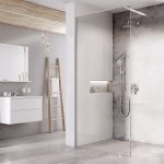 RAVAK Walk-In Wall Szett krómhatású zuhanykabin transparent üveggel