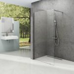 RAVAK Walk-In Wall zuhanykabin krómhatású profillal