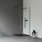 Ravak Walk-In Wall zuhanykabin fekete - 140x200 cm - Image 2