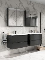 Cersanit Moduo 60x45 cm alsószekrény- anthracite -keskenyperemű mosdóval -lapraszerelt (s801-472-dsm) - Image 3