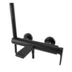 BUGNATESE SIMPLE (6602NE) Kádcsaptelep zuhanyszettel matt fekete