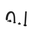 BUGNATESE SIMPLE (6655OP) Peremre szerelhető 4 üléses kádcsaptelep Matt fekete