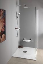 AQUALINE MARCO zuhanyoszlop zuhanyszettel, 800-1150mm, fehér/króm (SL100) - Image 3