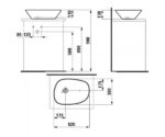 Laufen Case mosdópult 120x52cm, 1 fiókkal (60x52cm) palomba mosdótállal, (h4051400755481+h4052120755481+h8168020001121) - Image 6
