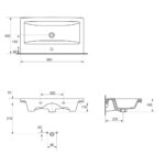 Cersanit Como 80 Mosdó 80X45 (K32-004-BOX) - Image 2
