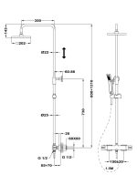 STROHM TEKA Soller Termosztátos zuhanyrendszer (852380200) - Image 2