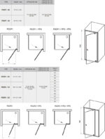 RAVAK PIVOT Fix oldalfal zuhanykabinhoz PPS-80 fekete átlátszó üveggel - Image 2