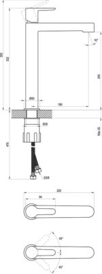 Ravak Puri mosdócsaptelep, leeresztő nélkül, 320mm PU 015.00 - Image 12