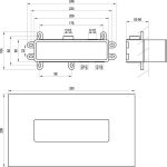 Ravak R-box Horizontal alaptest a falba süllyesztett csaptelepekhez - Image 3