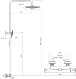 Ravak Termo 300 zuhanyoszlop (TE 093.00/150) - Image 3