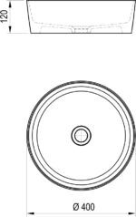 Ravak Uni Slim Kerámia Mosdó 40CM (XJX01140002) - Image 6