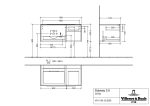 Villeroy & Boch Subway 3.0 alsószekrény marine blue 100x50 cm balos (C572L2VQ) - Image 3