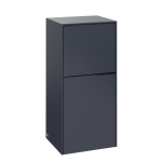 Villeroy & Boch Subway 3.0 marine blue kiegészítő szekrény ajtóval és fiókkal 40x86 cm (c59402vq)