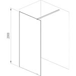 RAVAK Walk-In Wall Szett 60 zuhanyfal - fekete - Image 2