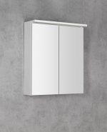 Aqualine Kawa strip tükrösszekrény, led világítással 60x70x22cm, fehér (wgl60s) - Image 3