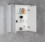 Aqualine Kawa strip tükrösszekrény, led világítással 60x70x22cm, fehér (wgl60s) - Image 5