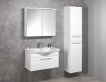 Aqualine Kawa strip tükrösszekrény, led világítással, 80x70x24cm, fehér (wgl80s) - Image 3