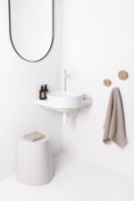 Ravak Yard C 45x45 cm kerámia sarokmosdó - fényes fehér (XJX01245000) - Image 6