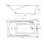 Cersanit Akril Kád Zen Lábbal - 160x85  cm (S301-127) - Image 3