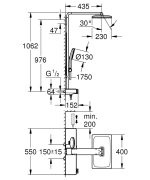 Grohe Rainshower Aqua Pure Termosztátos zuhanyrendszer falra szerelésre (1009620000) - Image 6