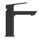 GROHE Cubeo csaptelep matt fekete oldalnézet