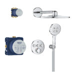 Grohe Grohtherm Rainshower SmartActive 310 Falsík alatti termosztástos zuhanyrendszer (34863000) - Image 3