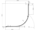 RAVAK NEXTY Íves Zuhanykabin NSKK3-80cm - Fekete (3O644300Z1) - Image 4