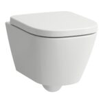 Laufen Meda Fali WC, kompakt (49cm), öblítőperem nélkül, Silent Flush mélyöblítéssel, matt fehér (H8201137570001)