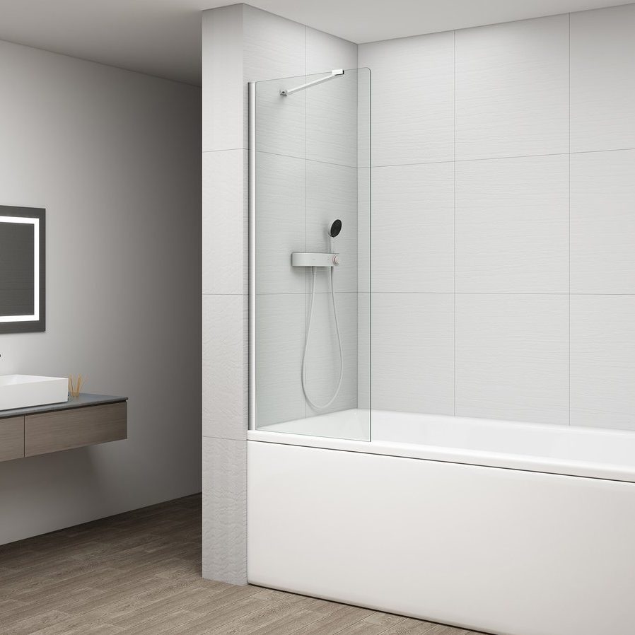 fs1062-c.236588273505038 POLYSAN FISA kádparaván, 700x1500mm, króm/transzparent üveg (FS1072-C) - Image 1