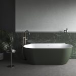 Ravak Freedom Wall II Tec 170x 87 cm Grey Green/fehér, Térben Álló Akrilkád (CC71200000) - Image 3