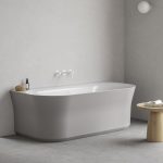 Ravak Ypsilon Wall 1780X860 mm Smoke Grey/fehér, Szabadonálló Kád fehér lefolyó (XC00100077) - Image 4