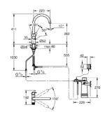Grohe Blue Pure BauCurve vízszűrős mosogatócsaptelep Kezdőkészlet Ultrasafe szűrővel (30582000) - Image 3