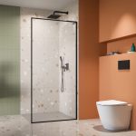 Radaway Modo F SL II Black Walk-in zuhanyfal 120x200 cm JOBB - Fekete