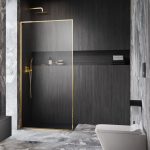 Radaway Modo F SL II Gold Walk-in zuhanyfal﻿﻿﻿﻿﻿﻿﻿﻿ 90x200 cm BAL - Arany - Image 2