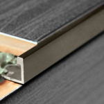 Viarprofil L Szögletes polírozott titán eloxált aluminium Profil 8 mm X 2.7 M