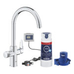 Grohe Blue Pure BauCurve vízszűrős mosogatócsaptelep Kezdőkészlet Ultrasafe szűrővel (30582000)