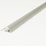 Viarprofil C Íves ezüst eloxált Alumínium Profil 12,5 mm X 2.7M Íves élvédő (AC125S)