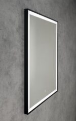 Aqualine corna led tükör, 60x80cm, szenzoros, dimmelhető, matt fekete (cn060) - Image 3