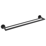 BEMETA DARK Dupla törölközőtartó, 655x55x110mm, fekete (104204050) (XR401B)