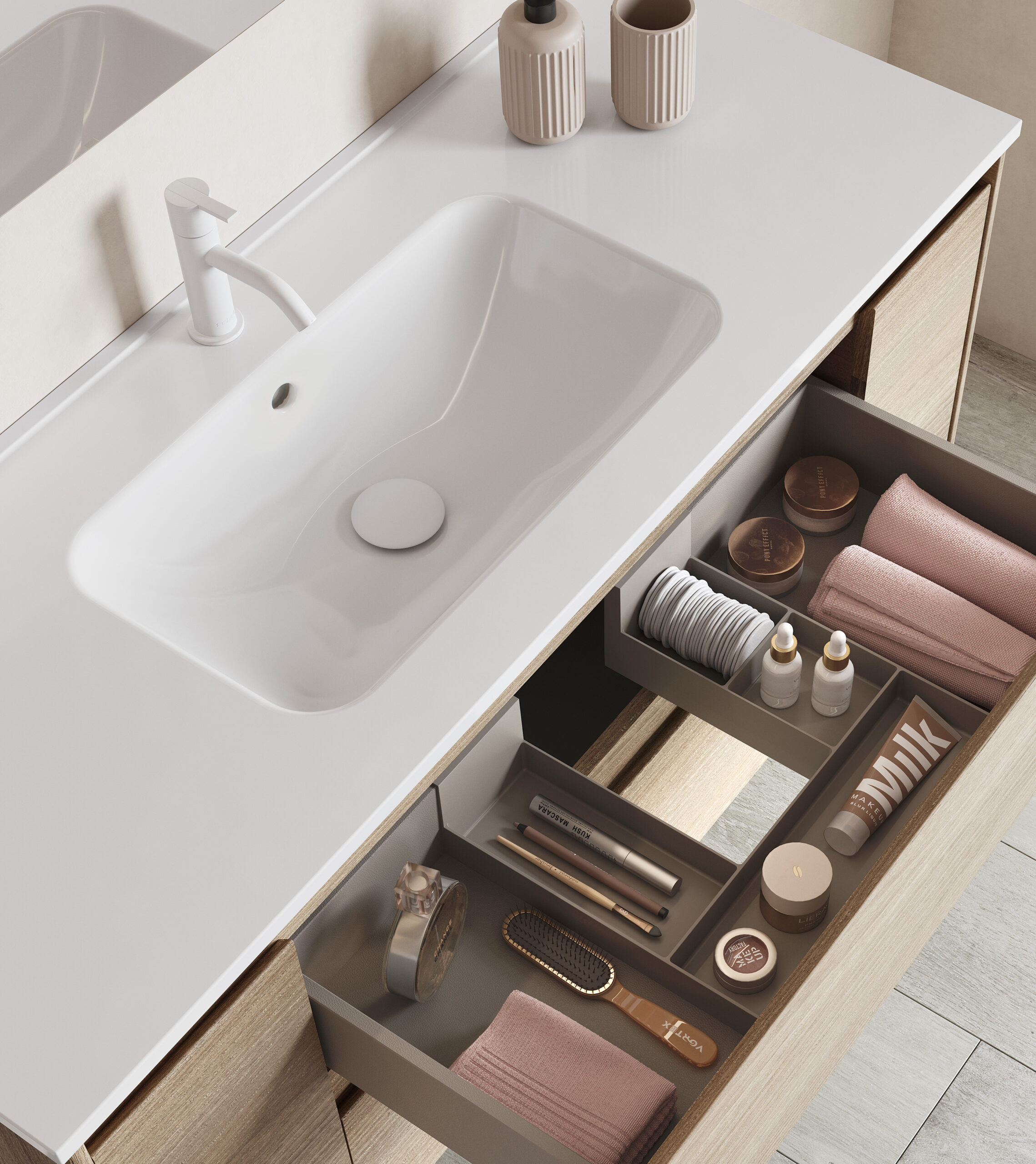 ENZO (5) Royo Enzo mosdó, bútorral szerelhető - 120.5 cm (126226) - Image 1