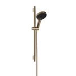 Hansgrohe Rainfinity Zuhanyszett 130, 3jet, S Puro 65cm-es zuhanyrúddal, Designfelx 1.60m-es zuhanytömlővel, Szálcsiszolt Bronz (28745140)