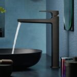 Hansgrohe Metropol Egykaros mosdócsaptelep 260 karos fogantyúval, mosdótálakhoz, push-open lefolyógarnitúrával, Szálcsiszolt Fekete Króm (32512340)) - Image 2