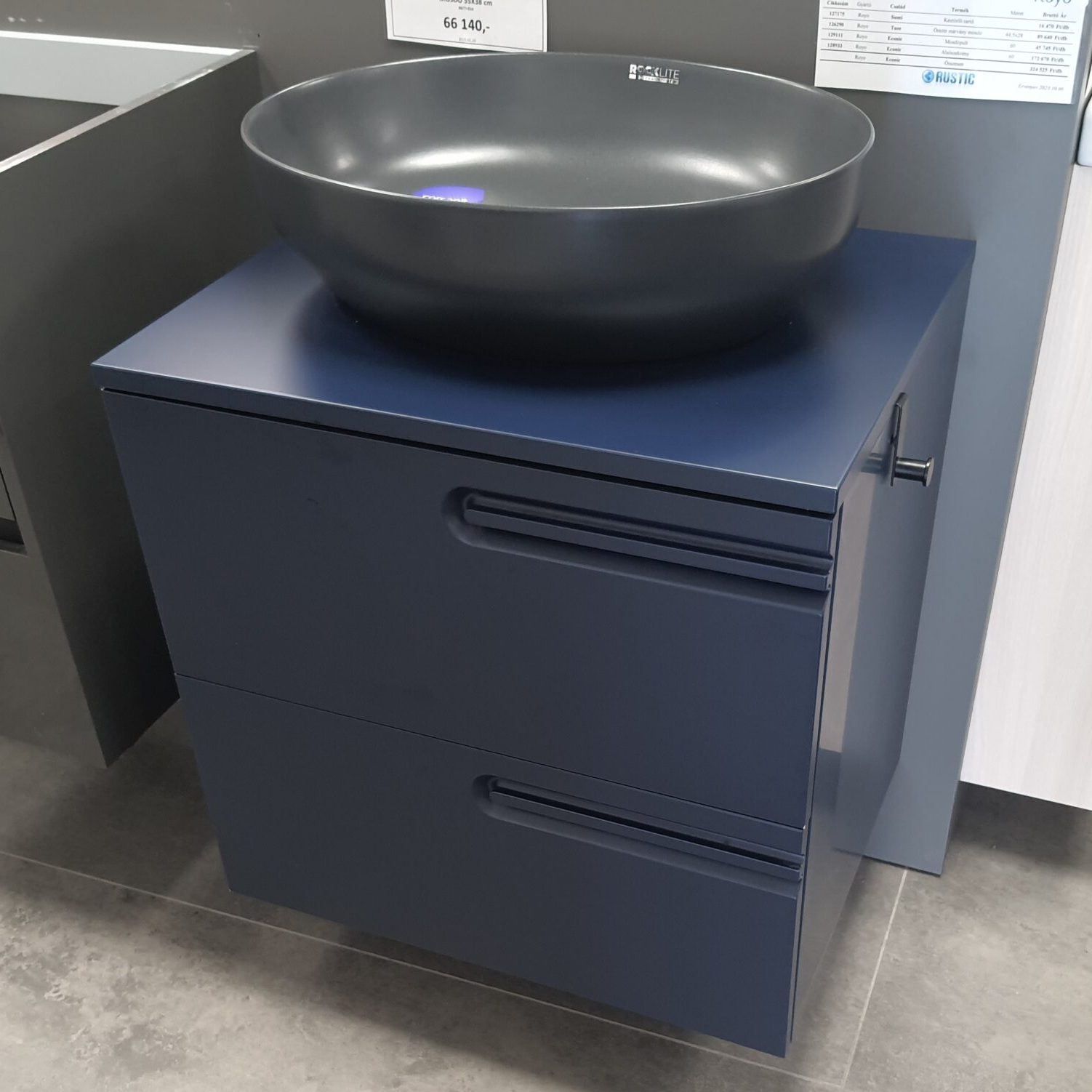 1000011774 Royo Econic 60 Alsószekrény mosdópulttal (Vapor Blue) - Image 1