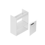 Ravak Chrome 40 x 22 cm  kézmosó alatti szekrény , fehér - fekete fogntyúval  (X000001750)